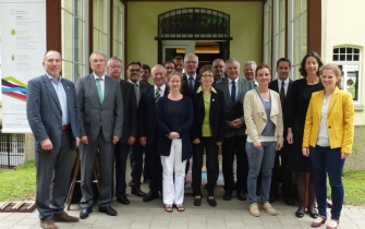 Die Vorsitzenden der Naturparke in Rheinland-Pfalz trafen sich zum jährlich stattfindenen Zukunftsgespräch. <span class="copy">&copy; Arbeitsgemeinschaft der Naturparke Rheinland-Pfalz</span>