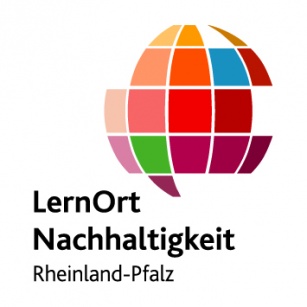 Logo "LernOrt Nachhaltigkeit Rheinland-Pfalz"