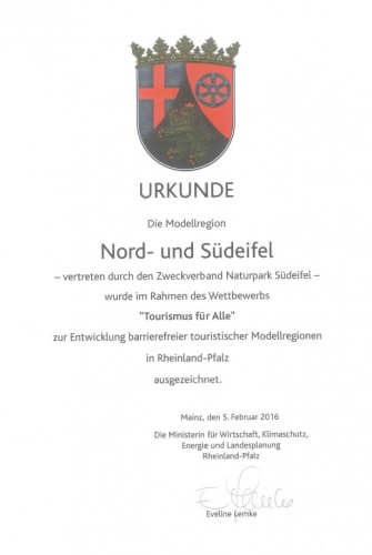 Auszeichnung zur Modellregion "Tourismus für Alle"