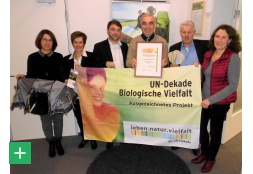 Bereits 2016 wurde das Projekt ausgezeichnet: U. Mießeler, I. Poth, D.Hosters, G.Schumacher, Professor K.-H.Erdmann, S. Eckerle <span class="copy">&copy; Everling</span>