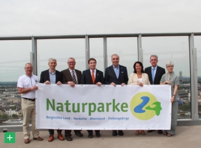 Die Projektpartner aus den vier Naturparken im Rheinland präsentieren die Veranstaltungsreihe &quot;Naturpark24&quot; <span class="copy">&copy; Naturpark Nordeifel</span>