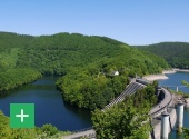 Die Urftalsperre mitten im Nationalpark Eifel. Copyright: VDN / J. Kurzawa