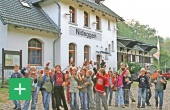 Kindergruppe vor der Biostation Düren <span class="copy">&copy; Biologische Station Kreis Düren</span>