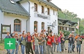 Kindergruppe vor der Biostation Düren <span class="copy">&copy; Biologische Station Kreis Düren</span>