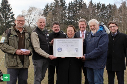 Nationalpark Eifel, Naturpark Nordeifel und Harald Bardenhagen freuen sich über die Auszeichnung <span class="copy">&copy; (Foto: Nationalparkverwaltung Eifel/M. Weisgerber)</span>