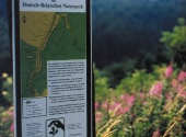 Naturschutzhinweise im Deutsch-Beglischen Naturpark. Copyright: J. Lembach
