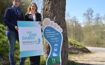 Offiziellen Übergabe des „Wir sind dabei“-Logos an das Projekt KlimaTour Eifel <span class="copy">&copy; KlimaExpo.NRW</span>