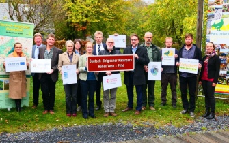 Pressefoto zum Start des grenzüberschreitenden Interreg-Projekts <span class="copy">&copy; Dt.-Belg. Naturpark Hohes Venn - Eifel / René Stock</span>