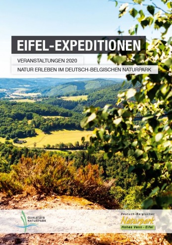 Titelbild der Broschüre "Eifel-Expeditionen 2020"
