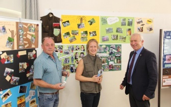 Uli Klinkhammer, Anne Stollenwerk und Aloysius Söhngen (v.l.) bei der Vorstellung des Jahresberichts 2017 <span class="copy">&copy; F. Auffenberg</span>