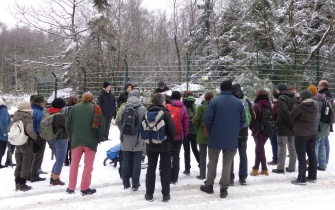 Zahlreiche Interessierte nahmen an der Fortbildung „Grenzraum - Erinnerungsraum“ des BUND und des Naturparks Nordeifel teil. <span class="copy">&copy; Naturpark Nordeifel e.V.</span>